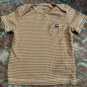 Carter's Orange and White Striped Tee